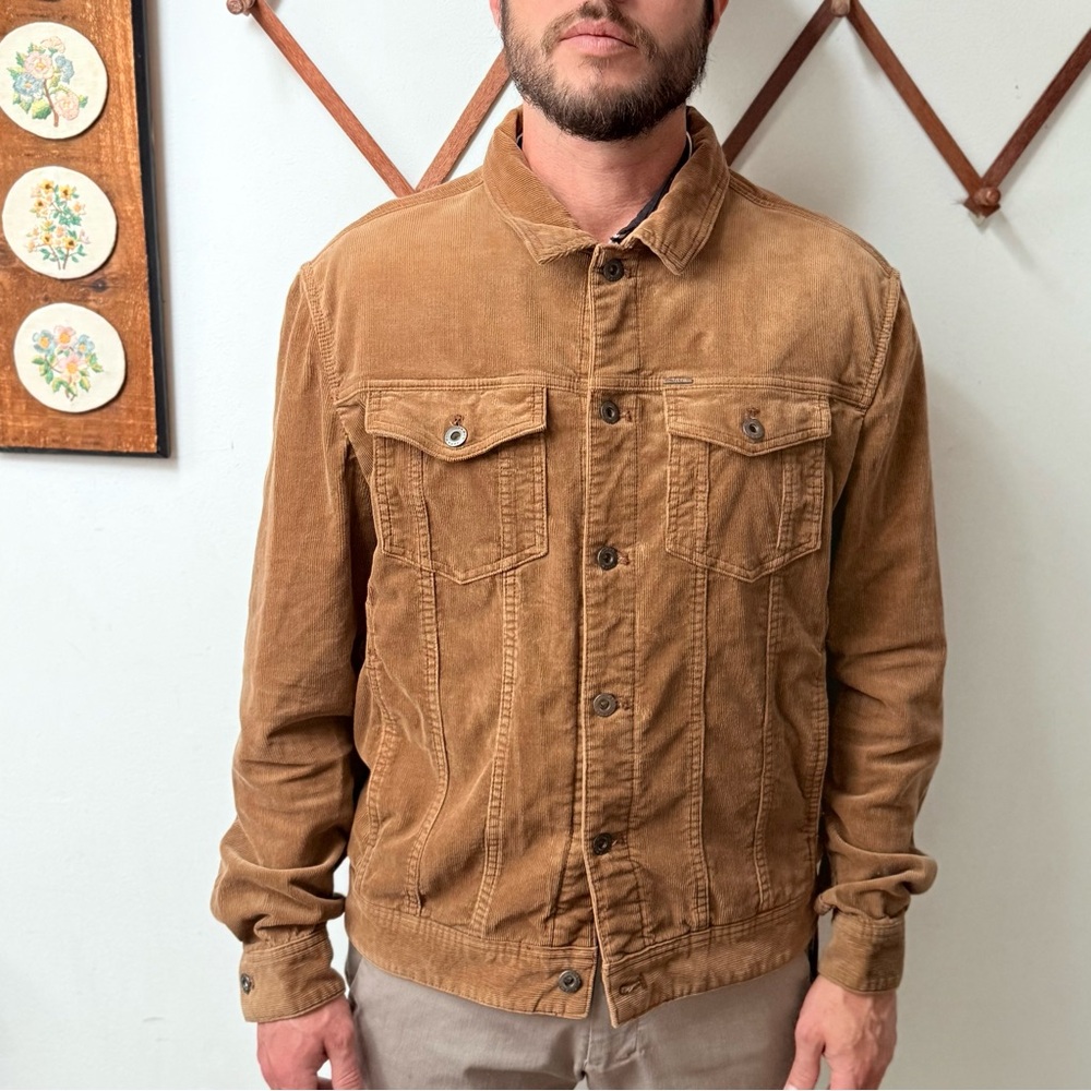 Zara Man Lightweight Corduroy Shirt Jacket